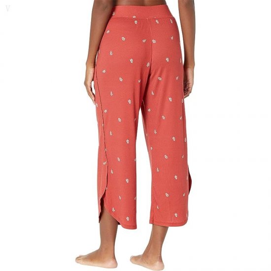 L.L.Bean Petite Restore Sleep Pants Print Deep Coral Print ID-jC1GQLg8