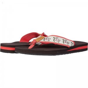 L.L.Bean Classic Maine Isle Flip-Flop 3 Motif Turtle/Natural ID-OICn2FPa