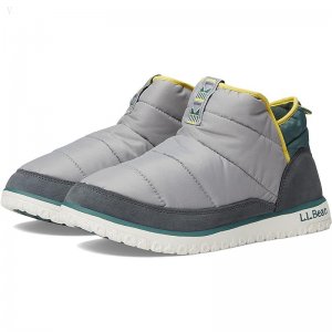 L.L.Bean Mountain Classic Quilted Ankle Boot Iron/Frost Gray ID-ylWQKFI2