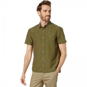 L.L.Bean Signature Summer Cotton Blend Short Sleeve Shirt Regular Sea Grass ID-Jx5pMYAJ