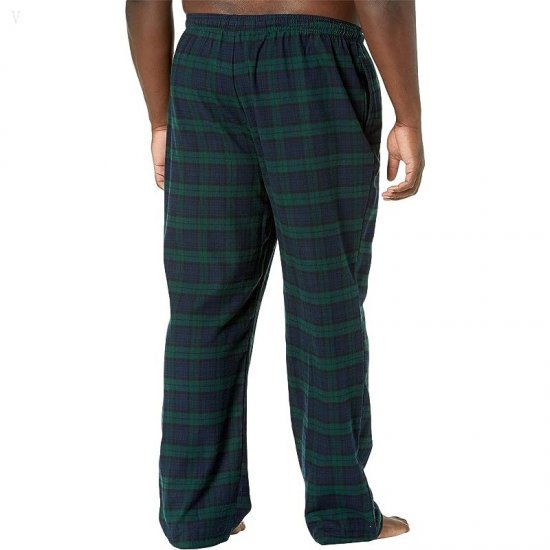 L.L.Bean Scotch Plaid Flannel Pajamas Tall Black Watch Tartan ID-C9OQ9alA