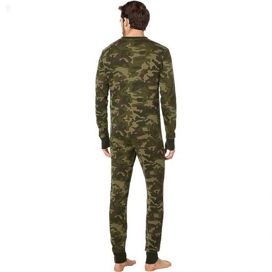 L.L.Bean Mini Waffle One-Piece Regular Loden Camo ID-ayX4mmPy