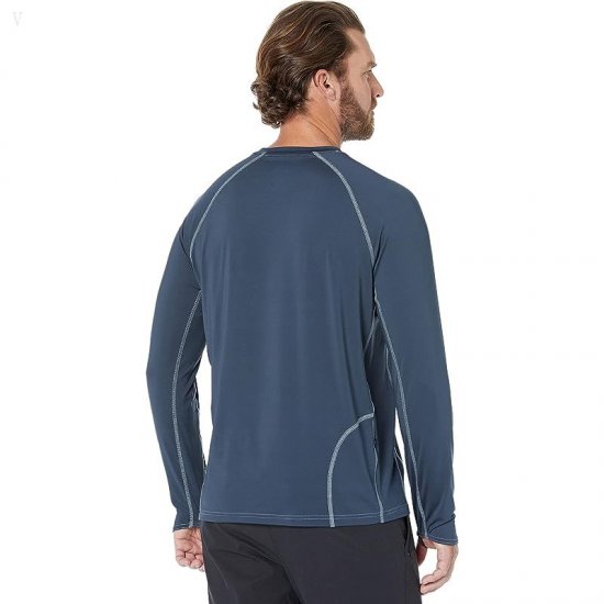 L.L.Bean Swift River Cooling Rashguard Regular Carbon Navy ID-bZ6gRjlL