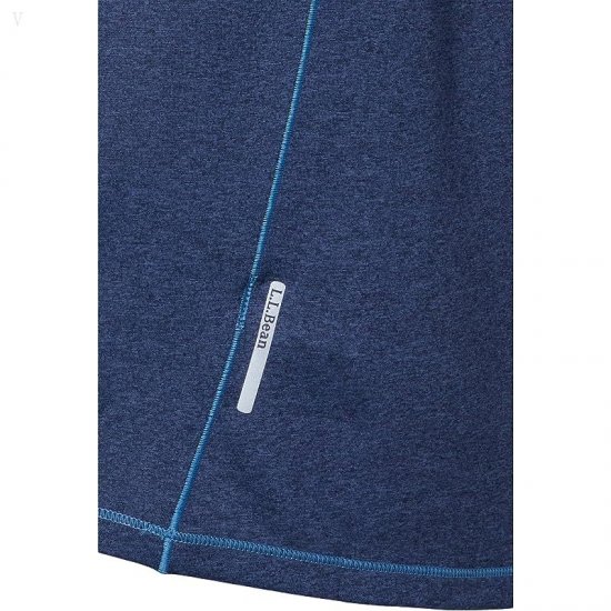 L.L.Bean Quick Dry Trail Tee Short Sleeve Carbon Navy ID-4QZI5AYt