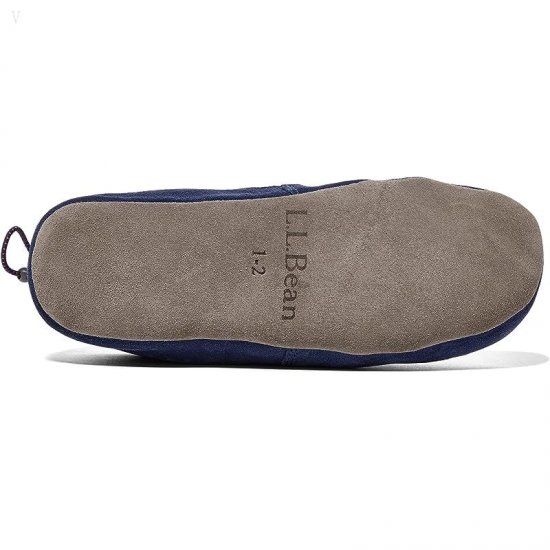 L.L.Bean Sweater Fleece Slipper Motif (Toddler/Little Kid/Big Kid) Bright Navy Fox ID-i0FuTL62