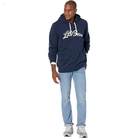 L.L.Bean 1912 Sweatshirt Hooded Logo - Tall Classic Navy ID-KXq4IJrm