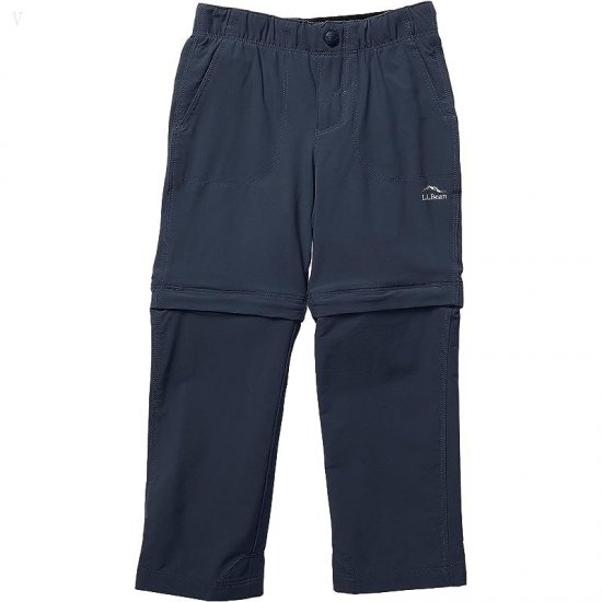 L.L.Bean Cresta Hiking Zip Off Pants (Little Kids) Carbon Navy ID-zapAXxLR
