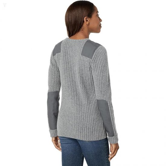 L.L.Bean Commando Crew Neck Sweater Gray Heather ID-q6vZlLlK