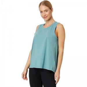 L.L.Bean Beyond Soft Pleat-Back Tank Sea Pine ID-fToIRE3E