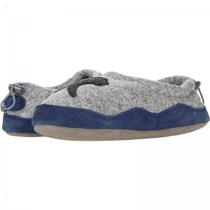 L.L.Bean Sweater Fleece Slipper Motif (Toddler/Little Kid/Big Kid) Gray Heather Dog ID-EPEOcZZZ