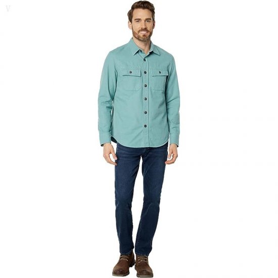 L.L.Bean Signature Chamois Print Sea Pine ID-36176mDt