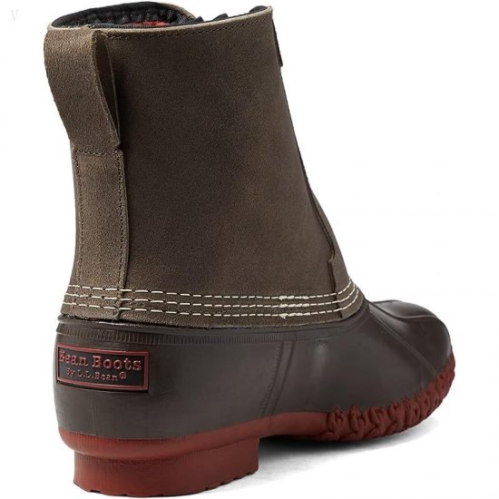 L.L.Bean Bean Boot 8\\ Dark Cement/BBB/Brick/Rust Orange Plaid ID-7v5QxcYC