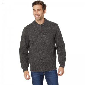 L.L.Bean Classic Raggwool Henley Charcoal ID-AcWrX0eP