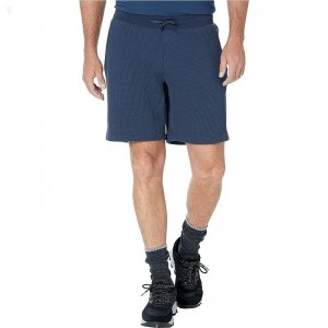 L.L.Bean Comfort Waffle Lounge Shorts Navy ID-QicUdeEM