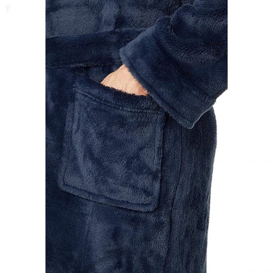 L.L.Bean Wicked Plush Robe Regular Navy ID-No5jJs6F