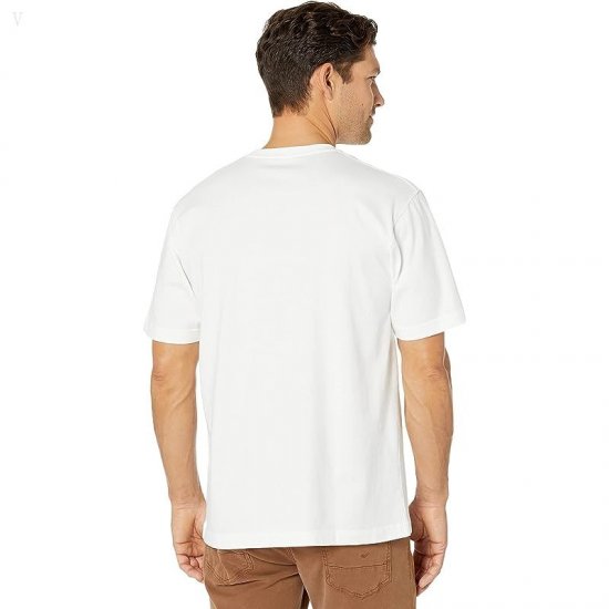 L.L.Bean Carefree Unshrinkable T-Shirt without Pocket Short Sleeve White ID-9canMIwz
