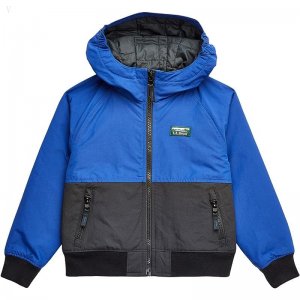 L.L.Bean Warm Up Insulated Jacket (Little Kids) Indigo Ink/Black ID-a0Sfd3Jj