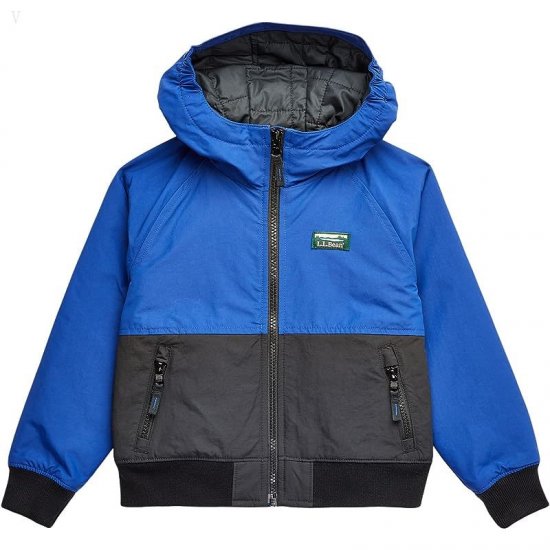 L.L.Bean Warm Up Insulated Jacket (Little Kids) Indigo Ink/Black ID-a0Sfd3Jj