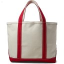 L.L.Bean Zip Top Boat and Tote Medium Red Trim ID-jiTiQlmB