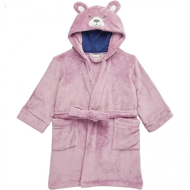 L.L.Bean Cozy Animal Robe (Big Kids) Mauve Berry ID-w0uB9tIW - Click Image to Close