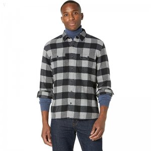 L.L.Bean Organic Flannel Shirt Slightly Fitted Regular Gray Heather ID-dhVSUg5g