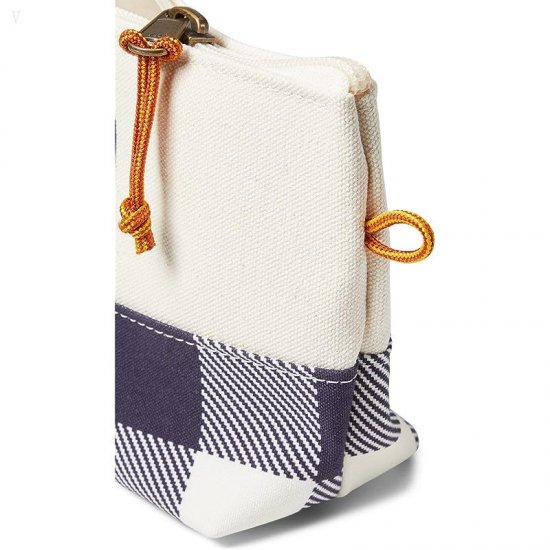 L.L.Bean Maine Canvas Zip Pouches Bright Navy Buffalo ID-0Lm1fOfs