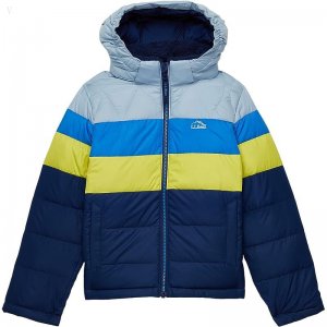 L.L.Bean Bean's Down Jacket Color-Block (Big Kids) Yellow Citron ID-iOXdNkTi