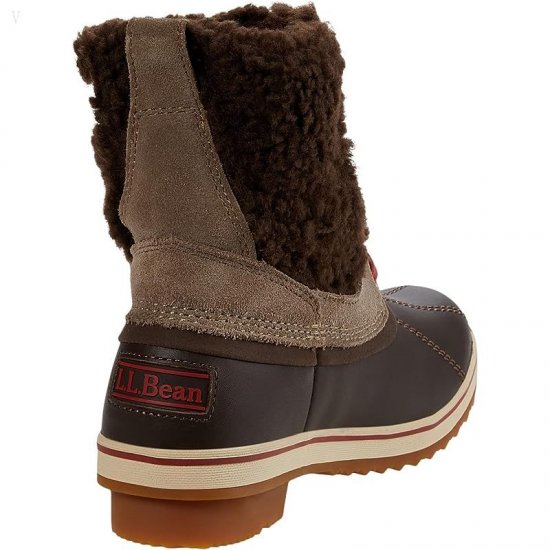 L.L.Bean Rangeley Pac Boot Ankle Water Resistant Insulated Taupe/Coffee Bean ID-HdFQeJ6v