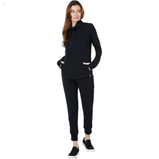 L.L.Bean Bean\'s Cozy Mixed Knits Pullover Midnight Black ID-ZCvvuVW3