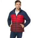 L.L.Bean Down Jacket Color-Block Burgundy/Nautical Navy ID-XjEP1Hs6