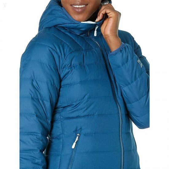 L.L.Bean Bean\'s Down Hooded Jacket Dark Marine Blue ID-26diefhA