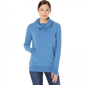 L.L.Bean Bean's Cozy Pullover Marine Blue Heather ID-cZoIataF