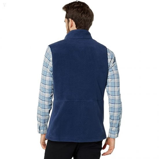 L.L.Bean Mountain Classic Fleece Vest Tall Nautical Navy ID-ESDhBtXc