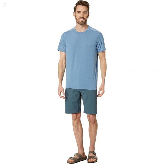 L.L.Bean Everyday SunSmart Tee Short Sleeve Bayside Blue ID-xpt5NSxa