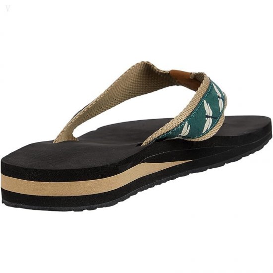 L.L.Bean Classic Maine Isle Flip-Flop 3 Motif Dragonfly/Pine ID-ZuN55XeT