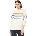 L.L.Bean Petite 24/7 Sweats Crew Stripe Cream Multi Stripe ID-S2KLZM72