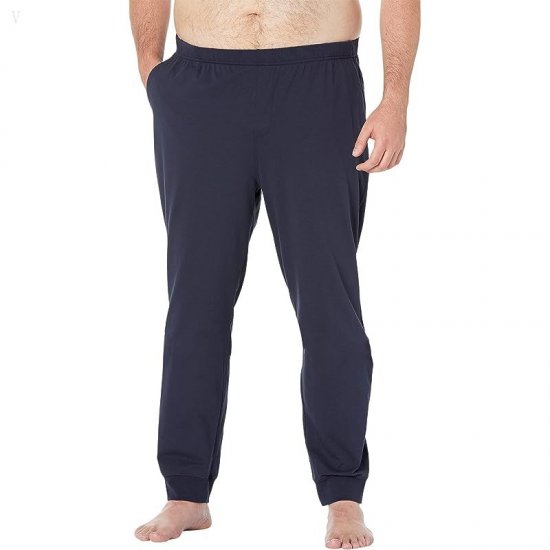 L.L.Bean Wicked Soft Knit Pajamas Long Sleeve Hoodie Tall Classic Navy Charging Moose ID-HeIzSHbQ