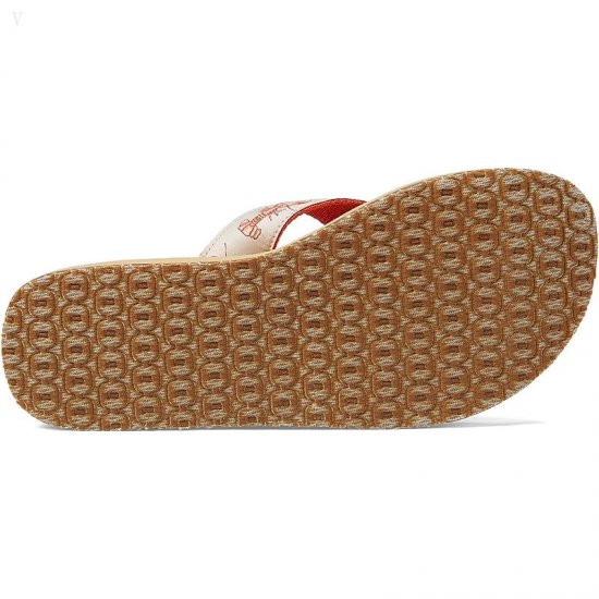 L.L.Bean Maine Isle Flip-Flop Sara Fitz Woven Paperwhite Lobster ID-dnvK9Wdu