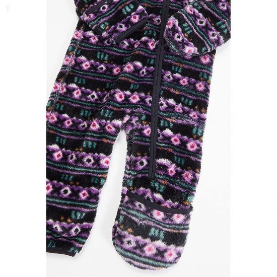 L.L.Bean Hi-Pile Fleece Print Bunting (Infant) Black Mountain Classic Print ID-m2TFLC4R