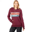 L.L.Bean Bean's Cozy Camp Hoodie Graphic Deep Port Heather Colorbars ID-05ETe2aE