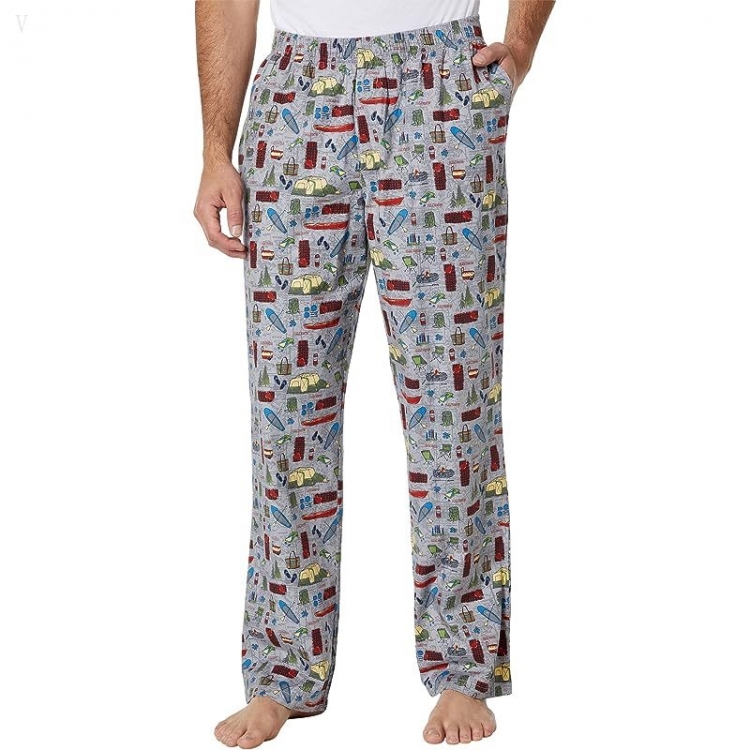 L.L.Bean Comfort Stretch Woven Sleep Pants Regular Cloud Gray Camping ID-Sy5gXL0H - Click Image to Close