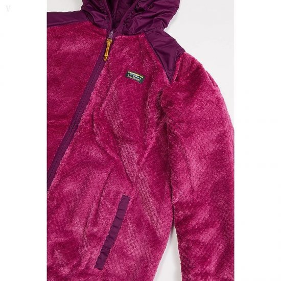 L.L.Bean Mountain Bound Reversible Hooded Jacket (Big Kids) Plum Grape/Magenta Haze ID-2dCSwgHG