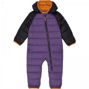 L.L.Bean Ultralight 650 Down Color-Block Bunting (Infant) Black/Bright Purple ID-A0ThQ0Lo