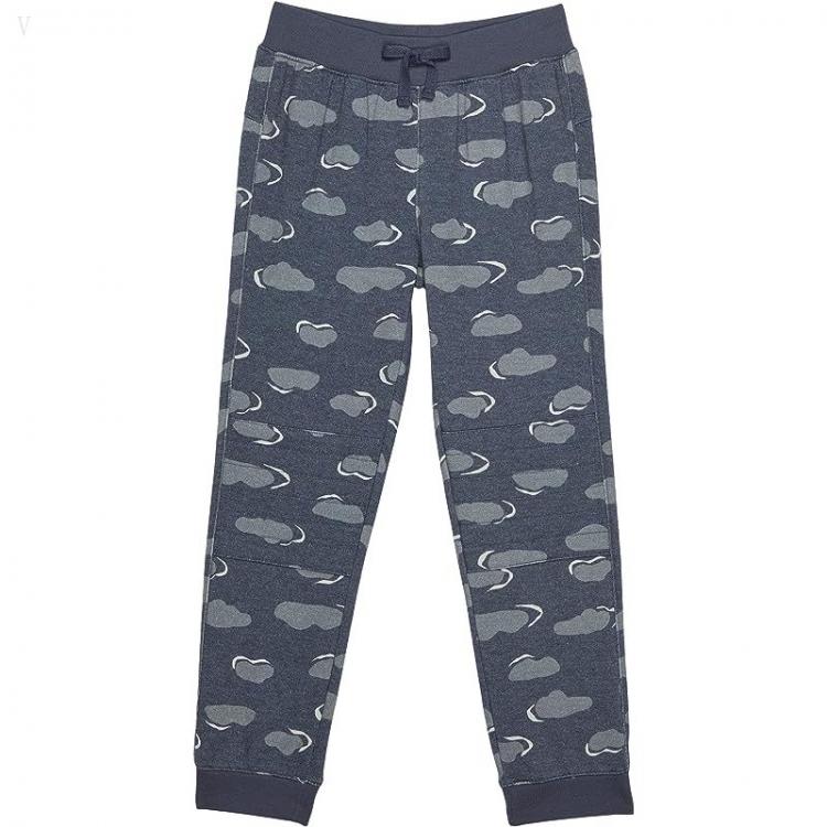 L.L.Bean Athleisure Joggers Print (Little Kids) Vintage Indigo Clouds ID-BfLvECJf - Click Image to Close