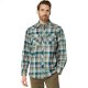 L.L.Bean Katahdin Performance Flannel Shirt Plaid Eucalyplus/Deep Admiral Blue ID-6Zcqu0CF