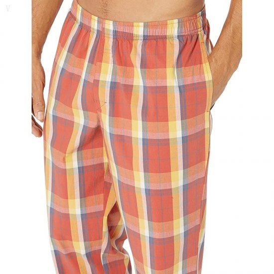 L.L.Bean Comfort Stretch Woven Sleep Pants Regular Orange Spice ID-dHKpV2B4