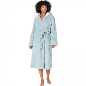 L.L.Bean Wicked Plush Robe Dusty Blue ID-HXWhzR5i
