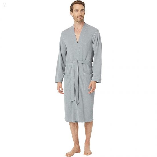 L.L.Bean Comfort Waffle Robe Regular Gray Heather ID-etPa3TcQ
