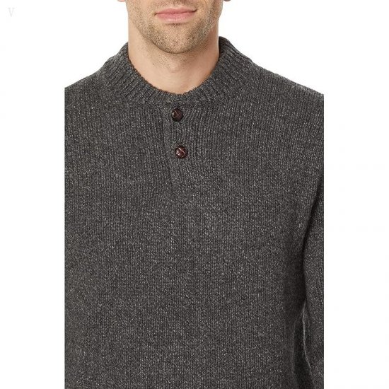L.L.Bean Classic Raggwool Henley Charcoal ID-AcWrX0eP
