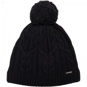 L.L.Bean Heritage Wool Windproof Pom Hat Black ID-52UcLABY